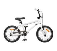 vidaXL BMX Bicicletta 20 Pollici Superiore 9 Anni Bianco, Bicicletta BMX Classica per Bambini, Manubrio Regolabile & Selle, Ragazzi, Velocità Singola, Telaio in Acciaio