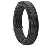 vidaXL Bobina da 80 m di filo in PVC antracite giardino o terrazza. È resistente ai raggi UV, ha una finitura opaca liscia ed è ideale per recinzioni, porte e barriere.