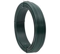 vidaXL Bobina di filo in PVC verde da 25 m - finitura opaca, superficie liscia e forma rotonda utilizzare all'aperto, offre sicurezza e protezione. Resistente ai raggi UV, leggero ma forte