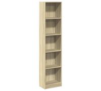 vidaXL Libreria Rovere Sonoma 40x24x176 cm in legno multistrato Mobile porta libri