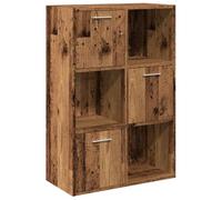 vidaXL Libreria Legno Antico - Autoportante in Multistrato 60,5x30x90 cm