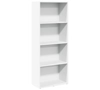 vidaXL Libreria Bianca 60x30x152 cm in Legno Multistrato, scaffale per Libri, scaffale, scaffale Contenitore, armadietto portaoggetti