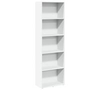 vidaXL Libreria Bianca 60x30x189 cm in legno multistrato - scaffale porta libri e contenitore