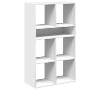 vidaXL Libreria Bianca 66x31x112 cm in legno multistrato