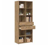 vidaXL Libreria Rovere artigianale 30 x 42.4 x 185.2 cm, Libreria Moderna Rectangolare, Spazio Ampio, Legno Ingegnerizzato, Soluzione Funzionale per Il Soggiorno
