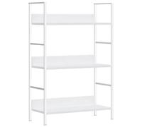 vidaXL Libreria a 3 Ripiani Bianca 60x27,6x90,5 cm in Truciolato
