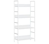 vidaXL Libreria a 4 Ripiani Bianca 60x27,6x124,5 cm in Truciolato