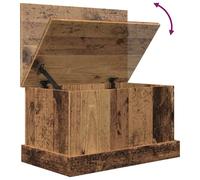vidaXL Boîtes de rangement in legno vecchio 30x50x28 cm ingegneria del legno Questa scatola di distribuzione è una soluzione di distribuzione ideale e un eccellente accessorio decorativo per il tuo sp