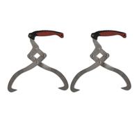 vidaXL 2X Pinza Tenaglia per Tronchi Manico in TPR Solleva Tronchi Forestale