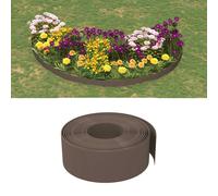 vidaXL Bordatura da Giardino Marrone 10 m 20 cm in Polietilene