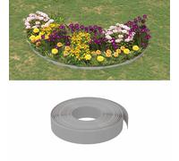 vidaXL Bordatura per giardino 25 m 10 cm PE Grigio