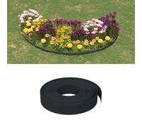 vidaXL Bordatura per giardino 25 m 10 cm PE Nero