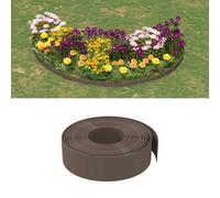 vidaXL Bordatura per giardino 25 m 15 cm PE Marrone