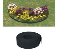 vidaXL Bordatura per giardino 25 m 15 cm PE Nero