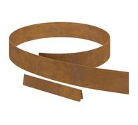 vidaXL Bordi da giardino in acciaio invecchiato, finitura arrugginita, 450 x 10 cm, set di 4. Per uso esterno, sono durevoli e resistono al maltempo. Sono facili da assemblare con un martello e