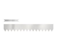 vidaXL - Bordo per giardino, 50 pezzi, 100 x 0,5 x 15 cm, in acciaio INOX