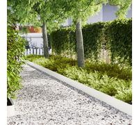 vidaXL Bordi per prato 20 pcs Bianco 100x0.5x20 cm Acciaio