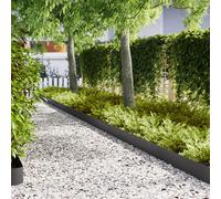 vidaXL Bordi per Prato 20 pz Nero 100x0.5x20 cm Acciaio