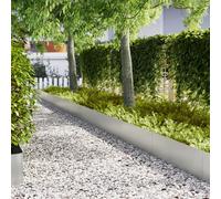 vidaXL Bordi Prato 10 pz 100x0.5x30 cm Acciaio Galvanizzato