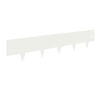 vidaXL Bordura per Prato 10 pcs 100 x 20 cm Acciaio Bianco,