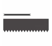 vidaXL Bordura per Prato 10 PCS Nero 100 x 0.05 x 20 cm, Giardino e terrazzo, divisore Moderno per Prato, Bordo Sentiero, barriera Esterna, Elemento Decorativo