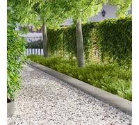 vidaXL Bordura per Prato 10 pcs metallo, Bordatura in Acciaio Moderna, Resistente alle Intemperie, Decorazione per Giardino, Accessorio per Esterni