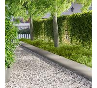 vidaXL Bordura per Prato 20 pz 100 x 22 cm Acciaio Argento