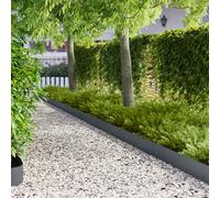vidaXL Bordura per Prato 30 pcs 103 x 20 cm metallo Antracite, Bordatura in Acciaio Moderna, Resistente alle Intemperie, Decorazione per Giardino, Accessorio per Esterni
