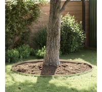 vidaXL 4 Pezzi Bordo Giardino in Acciaio Galvanizzato, 450 x 10 cm, Argento - Robusto e Durevole, Barriera Resistente per Terrazze e Patii, Recinzione e Divisore