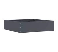 vidaXL Bordura per Prato Antracite 50 x 50 x 13 cm Acciaio, Giardino e terrazza, Bordo in Metallo Moderno, divisorio paesaggistico, barriera per Prato, Installazione Fai-da-Te
