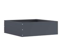 vidaXL Bordura per Prato Antracite 40 x 40 x 13 cm Acciaio