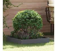 vidaXL Bordura per Prato Antracite 60 x 60 x 13 cm Acciaio