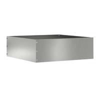 vidaXL Bordura per Prato Argento 40 x 40 x 13 cm Acciaio zincato