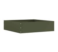 vidaXL Bordura per Prato Oliver verde 50 x 50 x 13 cm Acciaio