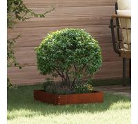 vidaXL Bordura per Prato Ruggine 40 x 40 x 13 cm
