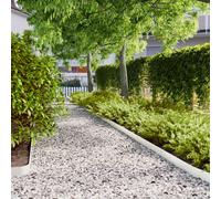 vidaXL Bordure per Prato 10 pz Bianchi Acciaio Laminato a Freddo