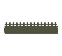 vidaXL Bordure per Prato 20 PCS Verde Oliva 103 x 0,05 x 22 cm Acciaio, Bordatura per Giardini e terrazze, barriera in Metallo Durevole, confini Esterni, divisori paesaggistici, sentieri per Giardini
