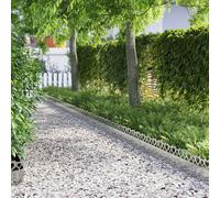 vidaXL Bordure per Prato 30 PCS Argento 103 x 0,05 x 22 cm, Bordatura per Giardini e terrazze, barriera in Metallo Durevole, confini Esterni, divisori paesaggistici, sentieri per Giardini