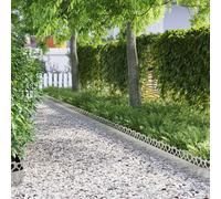 vidaXL Bordure per prato 30 pcs Argento 103 x 0,05 x 22 cm