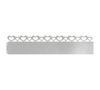 vidaXL Bordure per Prato 30 PCS Argento 103 x 0,05 x 22 cm, Bordatura per Giardini e terrazze, barriera in Metallo Durevole, confini Esterni, divisori paesaggistici, sentieri per Giardini