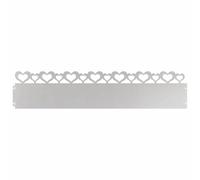 vidaXL Bordure per Prato 30 PCS Argento 103 x 0,05 x 22 cm, Bordatura per Giardini e terrazze, barriera in Metallo Durevole, confini Esterni, divisori paesaggistici, sentieri per Giardini