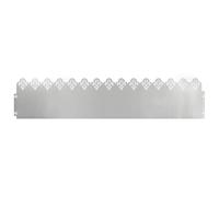 vidaXL Bordure per Prato 30 PCS Argento 103 x 0,05 x 22 cm, Bordatura per Giardini e terrazze, barriera in Metallo Durevole, confini Esterni, divisori paesaggistici, sentieri per Giardini
