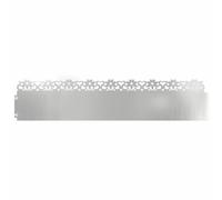 vidaXL Bordure per Prato 30 PCS Argento 103 x 0,05 x 22 cm, Bordatura per Giardini e terrazze, barriera in Metallo Durevole, confini Esterni, divisori paesaggistici, sentieri per Giardini