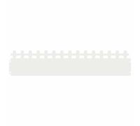 vidaXL Bordure per Prato 30 PCS Bianco 103 x 0,05 x 22 cm Acciaio, Bordatura per Giardini e terrazze, barriera in Metallo Durevole, confini Esterni, divisori paesaggistici, sentieri per Giardini