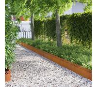 vidaXL Bordure per Prato 30 PCS Ruggine 103 x 0,05 x 22 cm, Bordatura per Giardini e terrazze, barriera in Metallo Durevole, confini Esterni, divisori paesaggistici, sentieri per Giardini