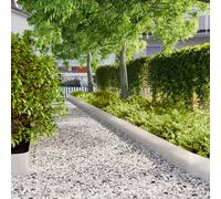 vidaXL Bordure per Prato 30 pz 20x103 cm Acciaio Inossidabile