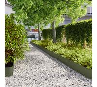 vidaXL Bordure per Prato 30 pz Verde Oliva Acciaio Laminato a Freddo