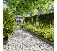 vidaXL Bordure per Prato 50 pz Verde Oliva Acciaio Laminato a Freddo