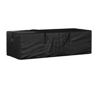 vidaXL Borsa Porta Cuscini da Giardino Nera 135x40x55 cm Polietilene