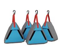 vidaXL Borsa portaoggetti in tessuto Oxford, grigio, blu, rosso, 24 x 16 x 24 cm